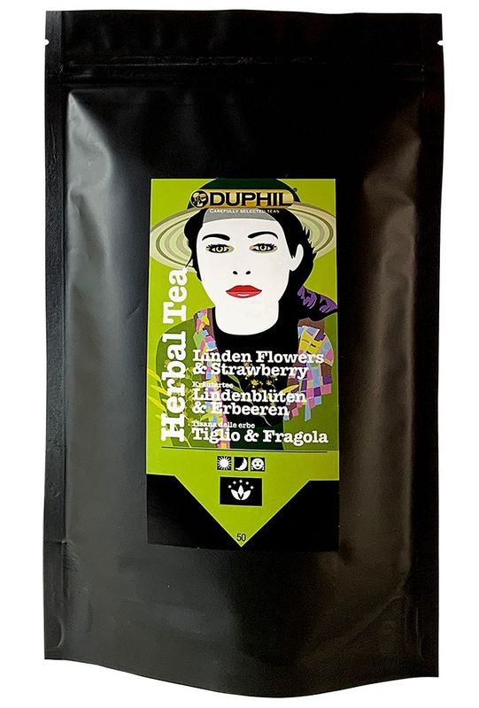 10 Pyramidenbeutel Kräutertee Lindenblüten & Erdbeeren