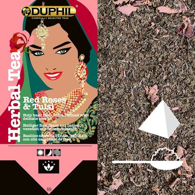 Rose rosse & Basilico Indiano