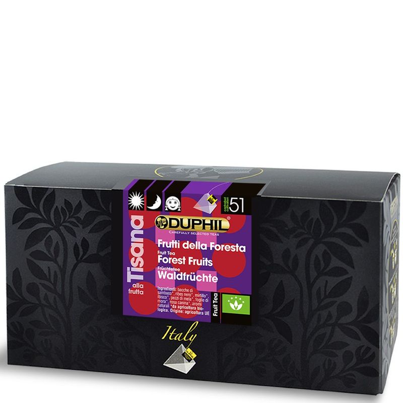 20 bustine piramidali tisana Frutti della Foresta