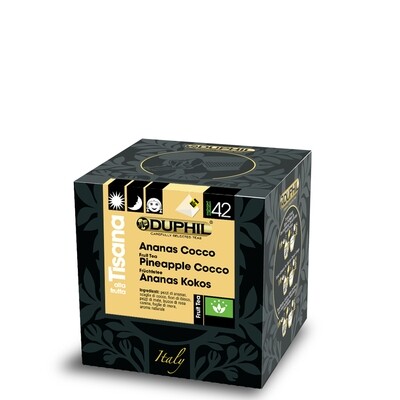 10 bustine piramidali tisana Ananas & Cocco 10 bustine piramidali tisana Ananas & Cocco