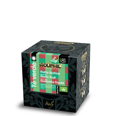 10 bustine piramidali tè verde & Frutta Esotica 10 bustine piramidali tè verde & Frutta Esotica