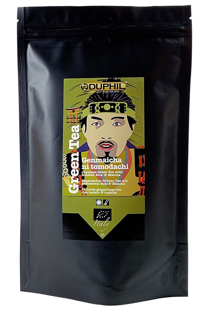 Tè verde Giappone Genmaicha ni tomodachi BIO sfuso Tè verde Giappone Genmaicha ni tomodachi BIO sfuso