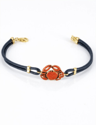 Bracciale Segno Zodiacale Cancro Smaltato - Terra del Sole