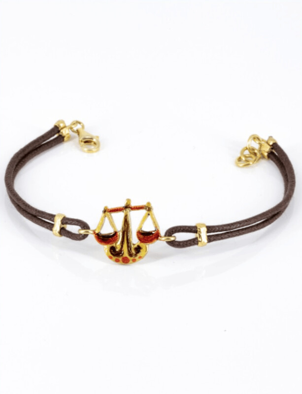 Bracciale Segno Zodiacale Bilancia Smaltato - Terra del Sole