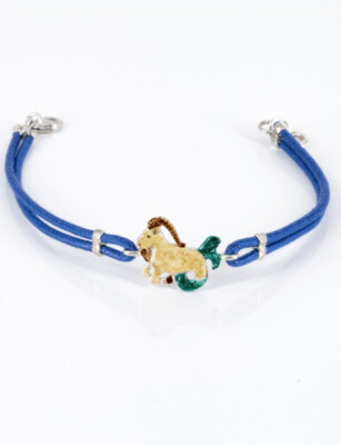 Bracciale Segno Zodiacale Capricorno Smaltato - Terra del Sole
