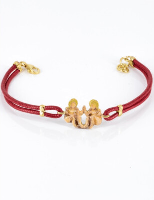 Bracciale Segno Zodiacale Gemelli Smaltato - Terra del Sole
