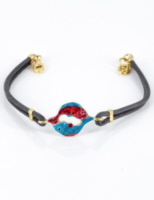 Bracciale Segno Zodiacale Pesci Smaltato - Terra del Sole