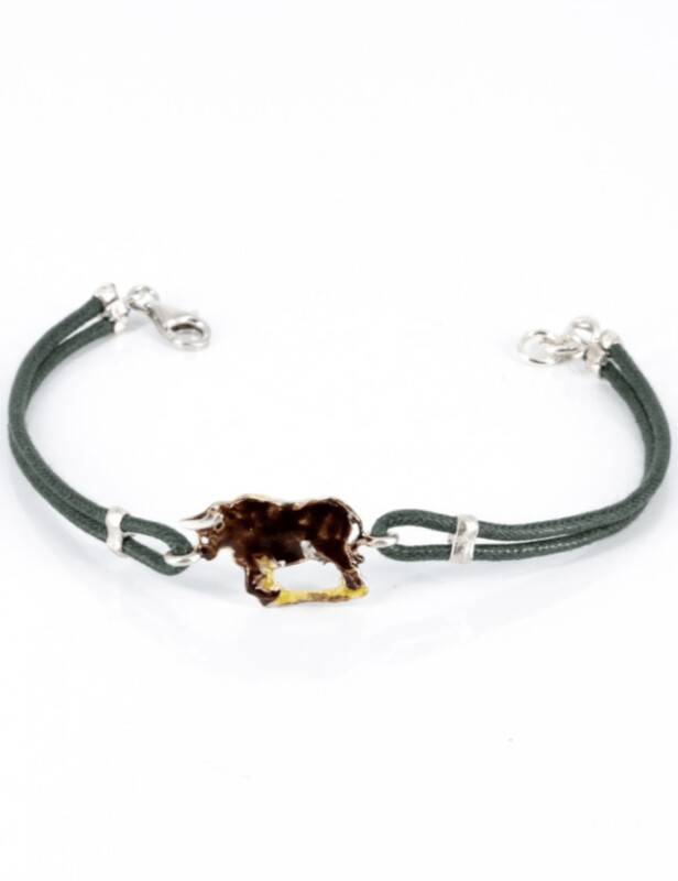 Bracciale Segno Zodiacale Toro Smaltato - Terra del Sole