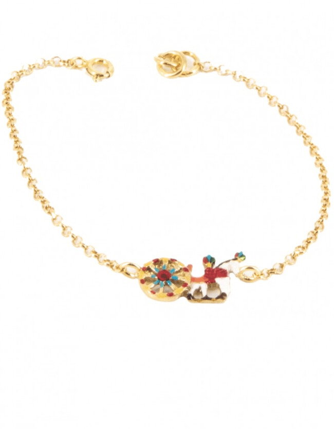 Bracciale Catenina Carretto Siciliano Smaltato - Terra del Sole