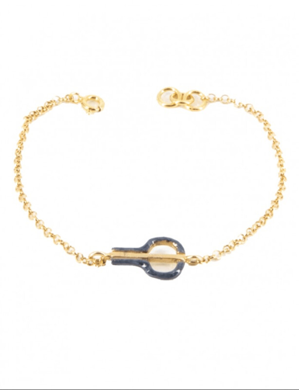 Bracciale Catenina Marranzano Siciliano Smaltato - Terra del Sole