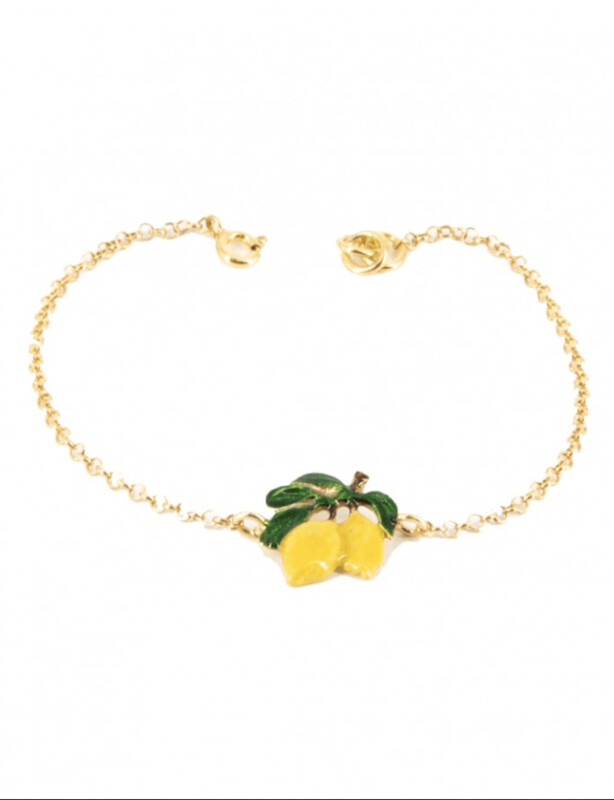 Bracciale Catenina Limoni Smaltato - Terra del Sole