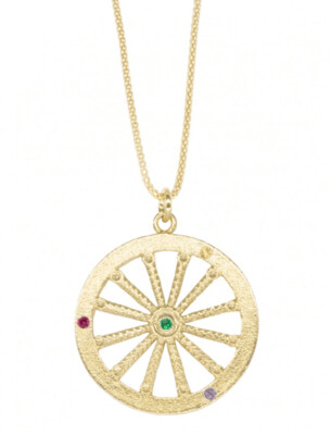 Collana Ciondolo Ruota Carretto Siciliano - Terra del Sole