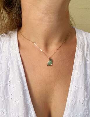 Collana Pala Fico D'India Zirconi