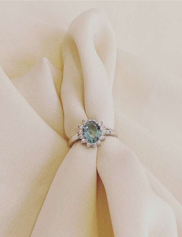 Anello Kate Acqua Marina