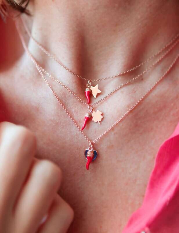 Collana Mini Cornetto Portafortuna