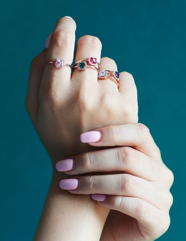 Anello Quadrotto Mini