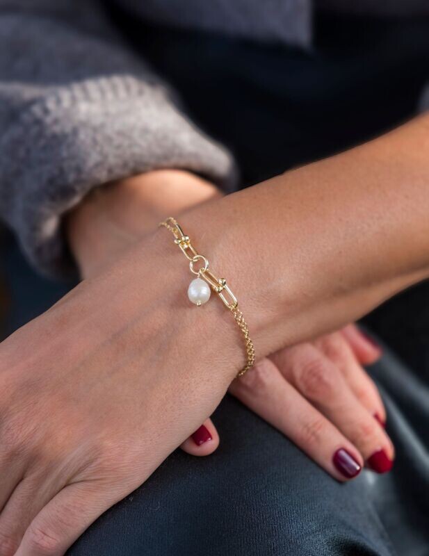 Bracciale Maglia Perla