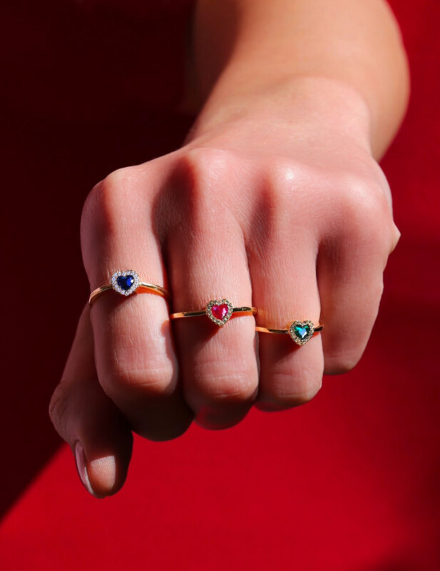 Anello Cuore Lucente