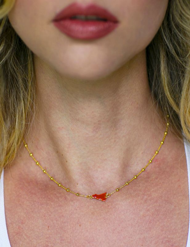 Collana Palline Sicilia Smaltata