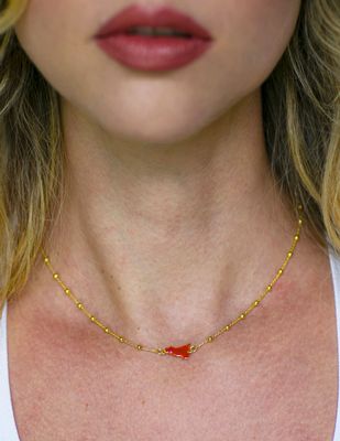 Collana Palline Sicilia Smaltata