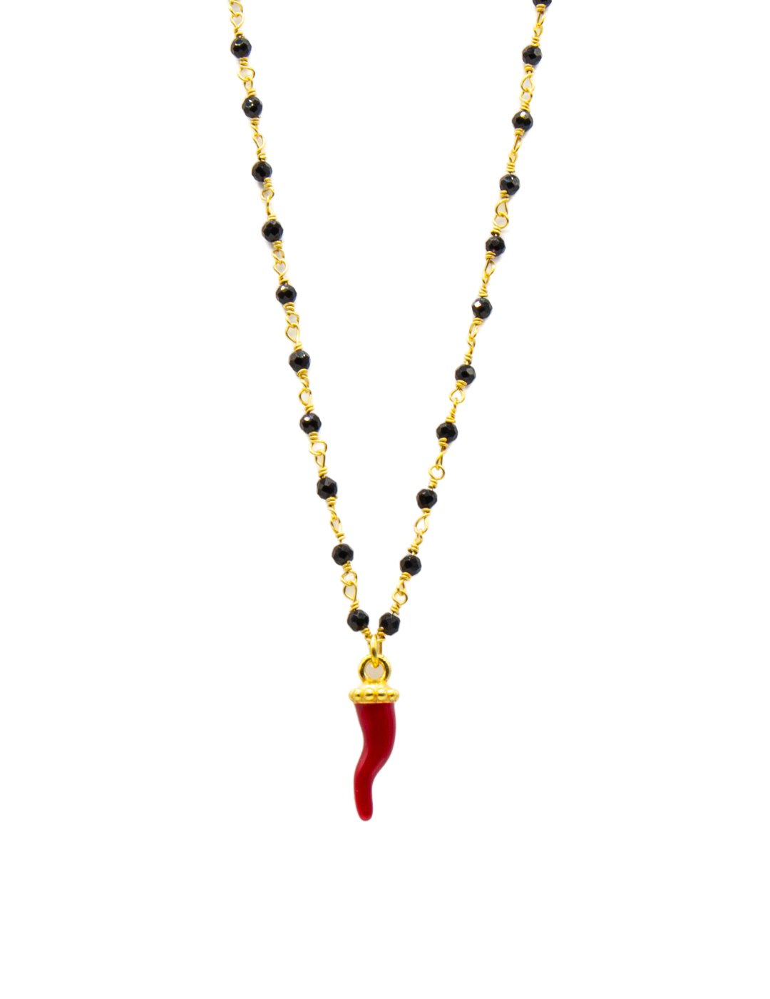 Collana Cornetto Fortunato Smaltato