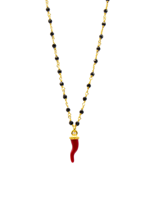 Collana Cornetto Fortunato Smaltato