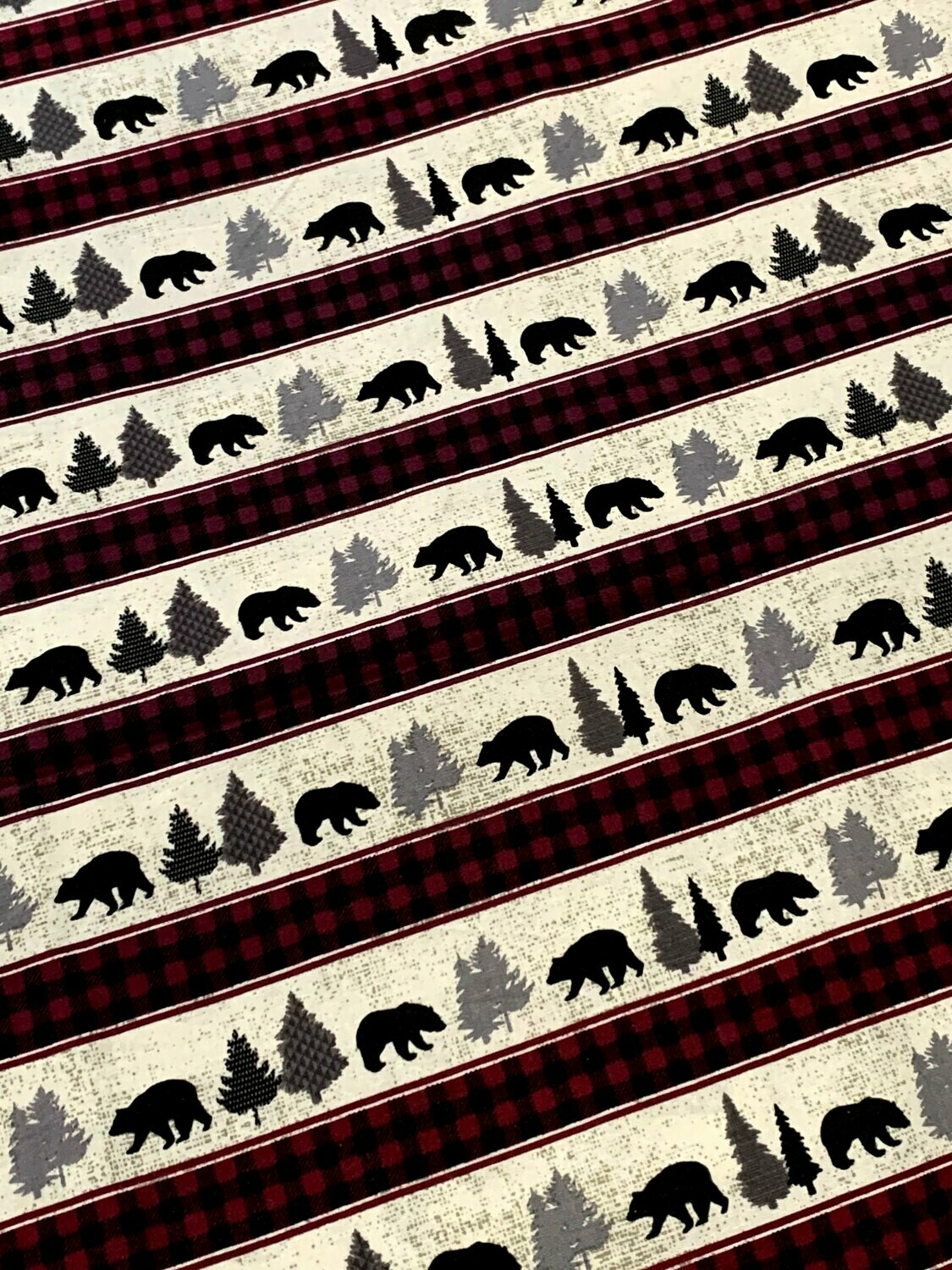 Forest Bears | Quilting Cotton | 112cm wide  - 1.3m Piece