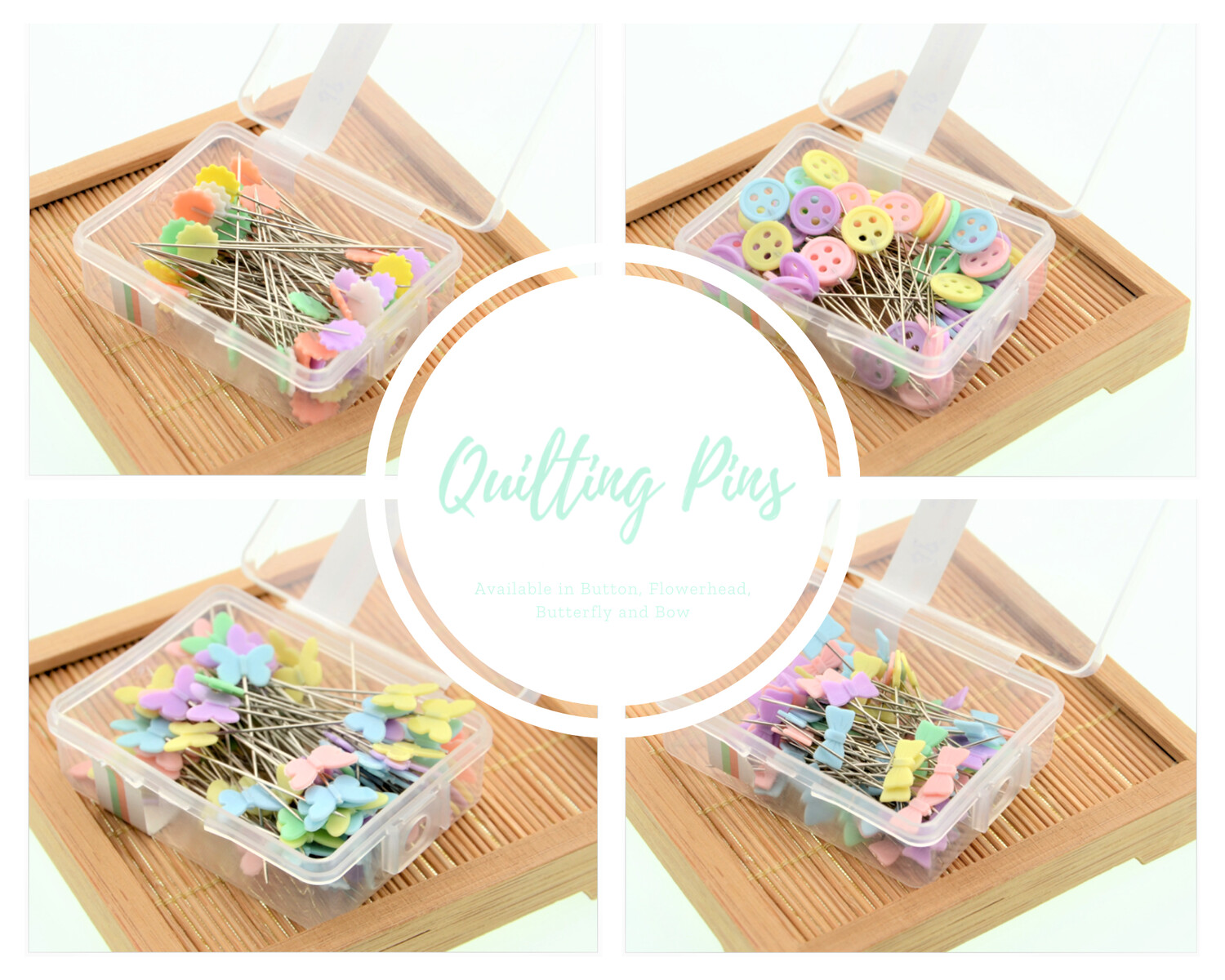 Pastel Quilting Pins | 100-pack