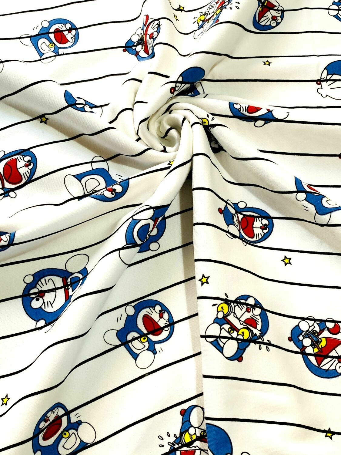 Doraemon | Licensed Tracksuiting Sweatshirt French Terry Fleece | 170cm Wide