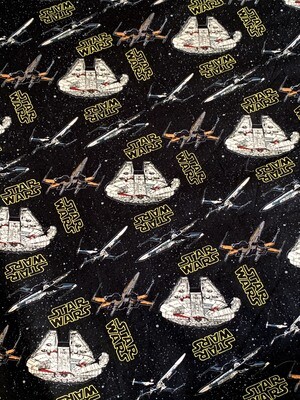 Star Wars, Spaceships, Black | Licensed Quilting Cotton | 112cm wide