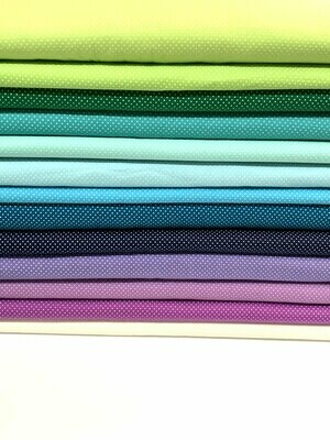 Turquoise, Microdots | Quilting Cotton | 112cm wide