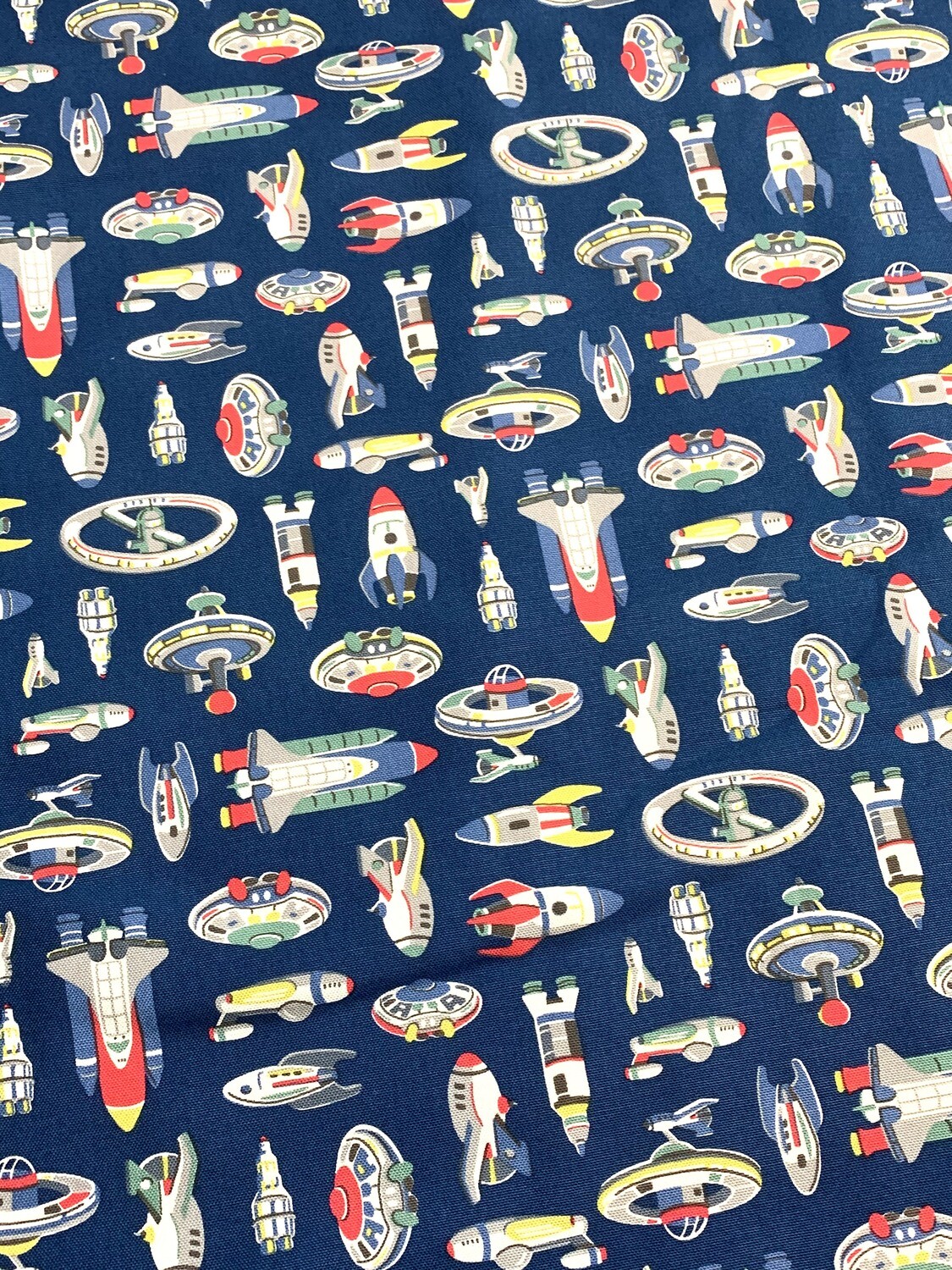 Rockets | Cotton Canvas | 145cm Wide - 1.3m Piece