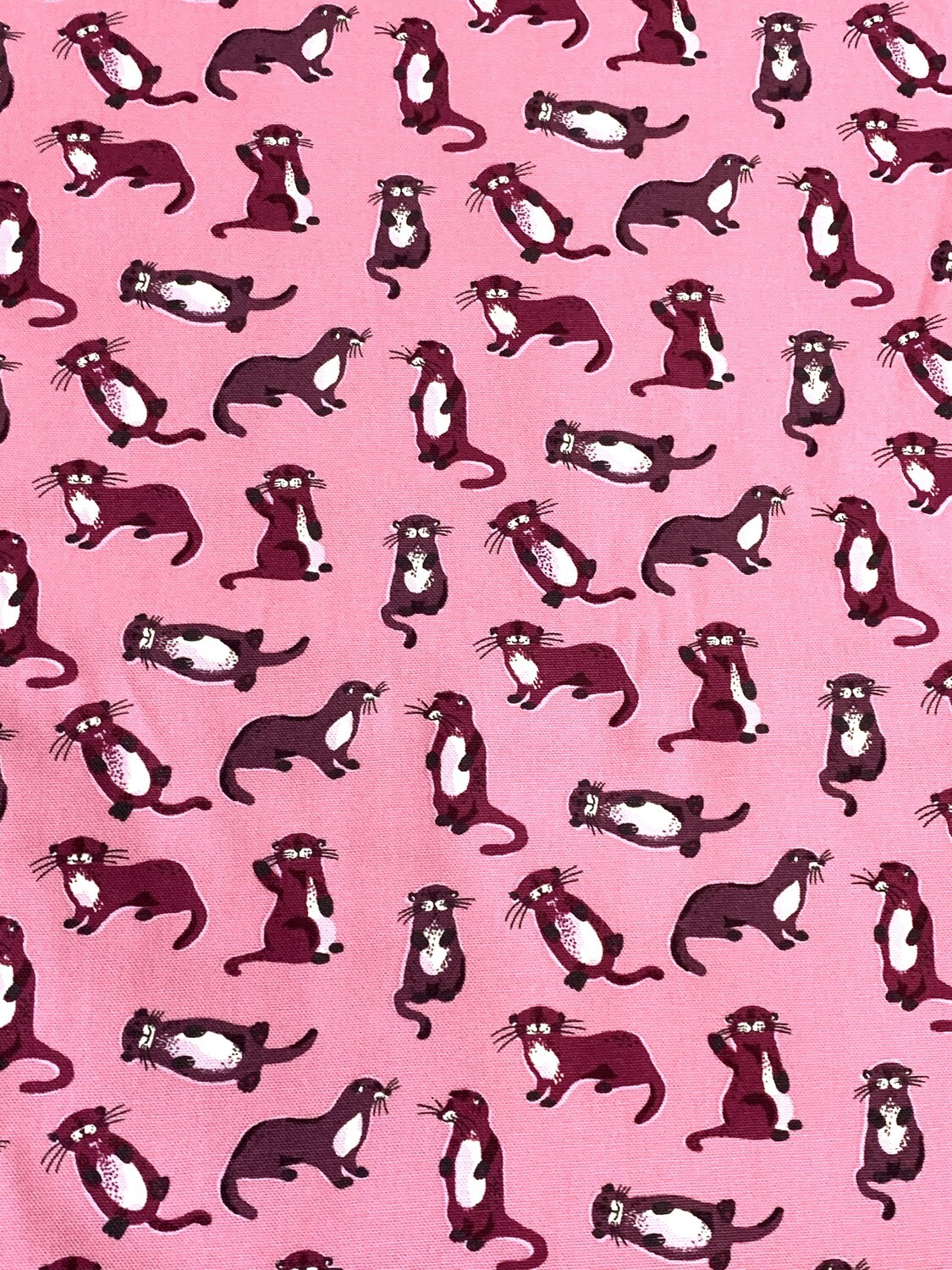 Otters | Cotton Canvas | 145cm wide - 0.7m Piece