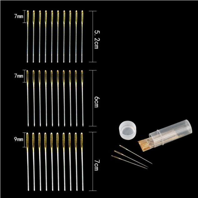 Gold Plated Cross Stitch Needles