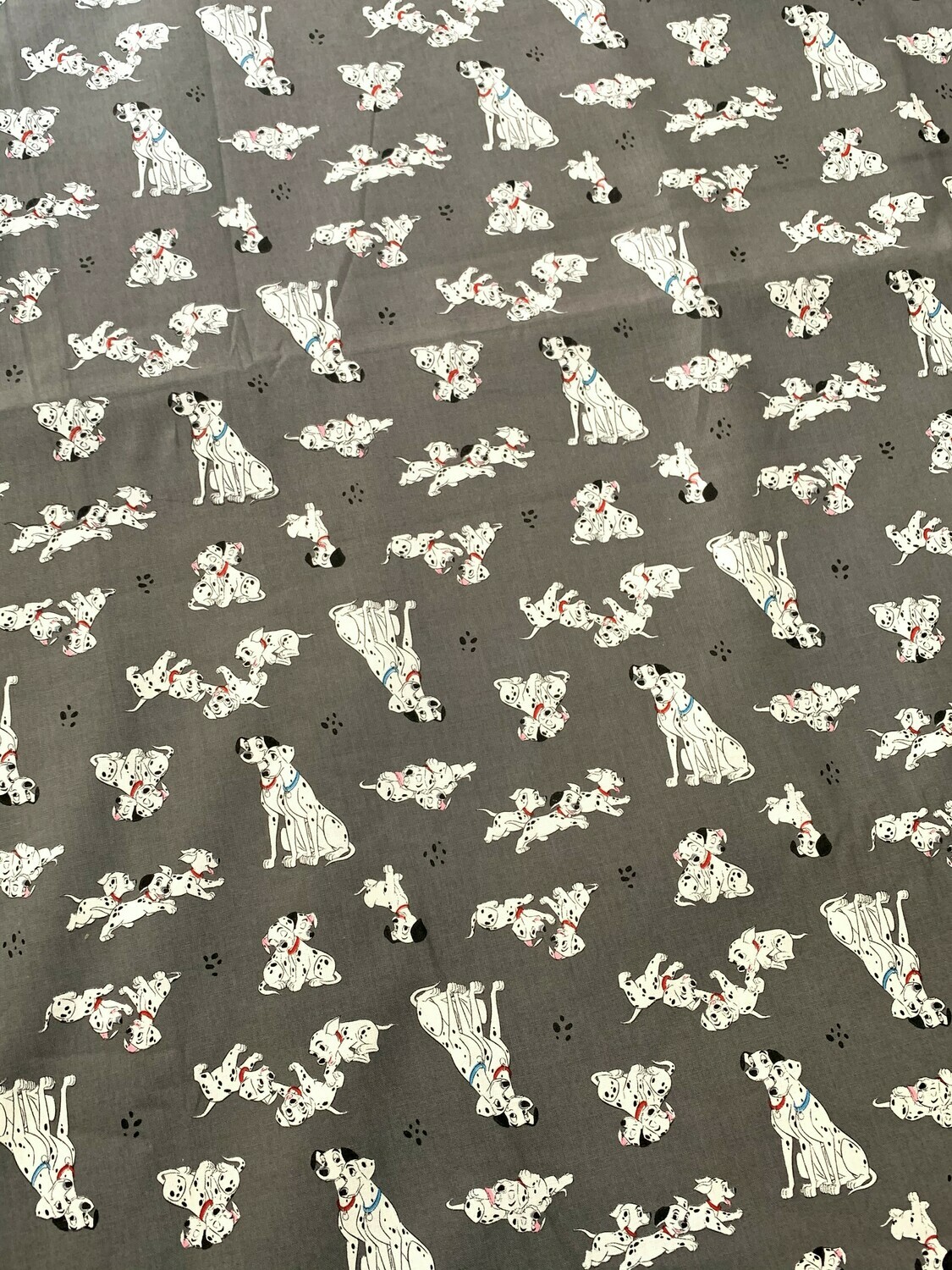 101 Dalmatians, Grey | Licensed Quilting Cotton | 112cm wide - 0.65m Piece