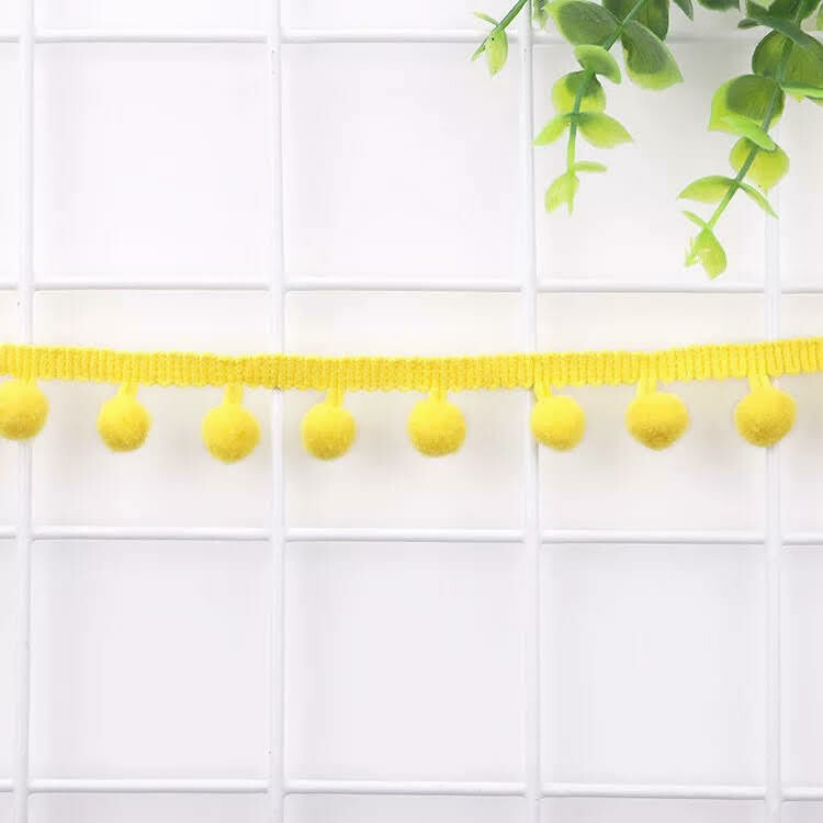 Pom-Pom Trim | 32 Colours Available, Colour: 15. Aussie Gold