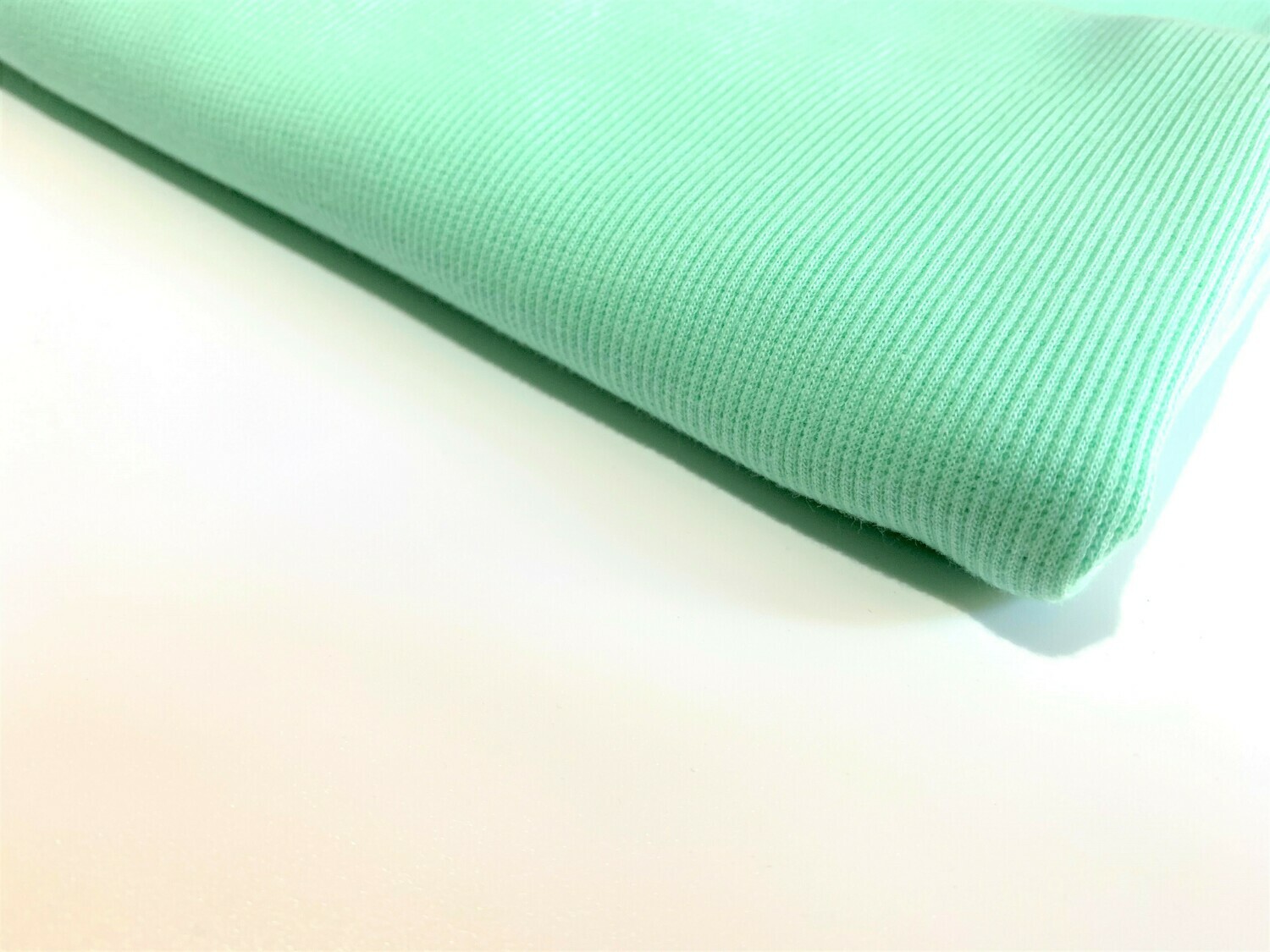 Mint | Lightweight 2x2 Ribbing | 105cm Wide