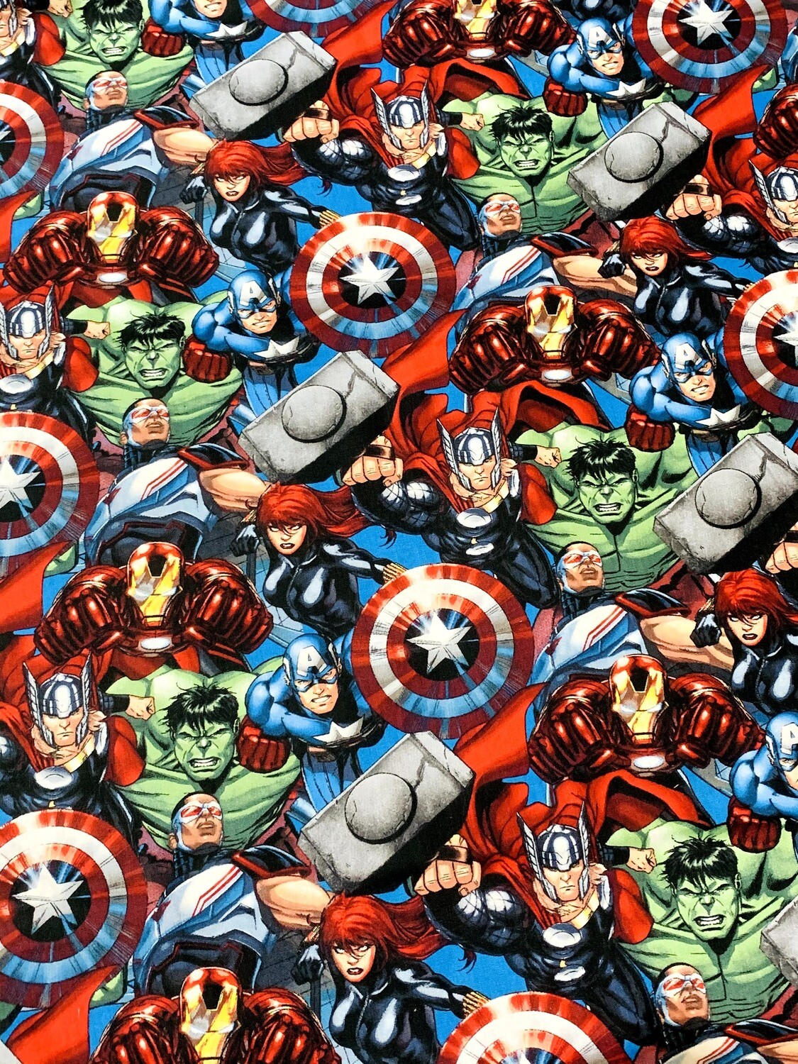 Marvel Avengers, Packed | Licensed Quilting Cotton | 112cm wide