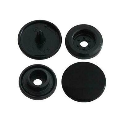 B05 Black | Genuine KAM Plastic Snaps Fasteners | Size 16 | Matte
