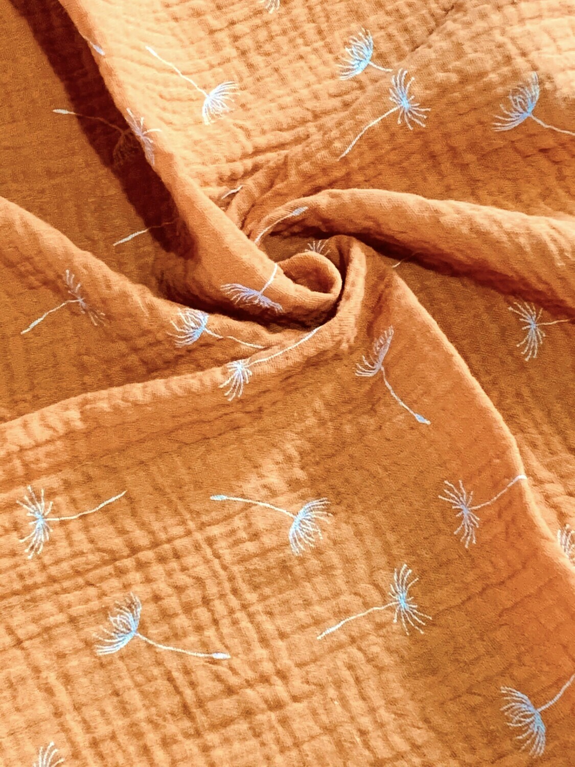 Dandelion, Mustard | Double Gauze Muslin | 135cm wide