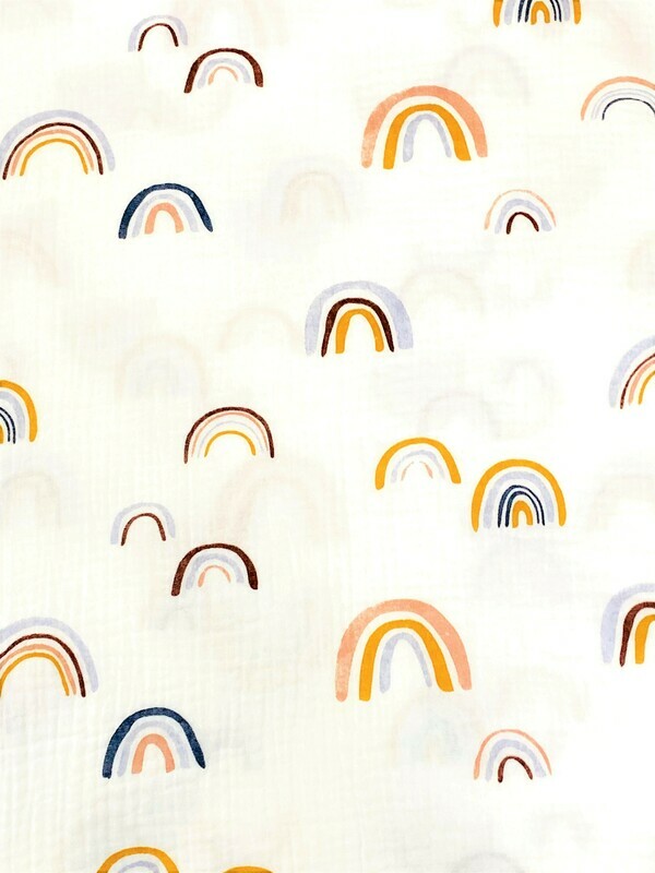 Rainbows | Double Gauze Muslin | 135cm wide