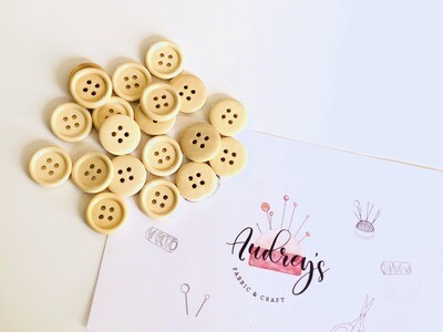 Wooden Buttons | Natural (pack of 10)