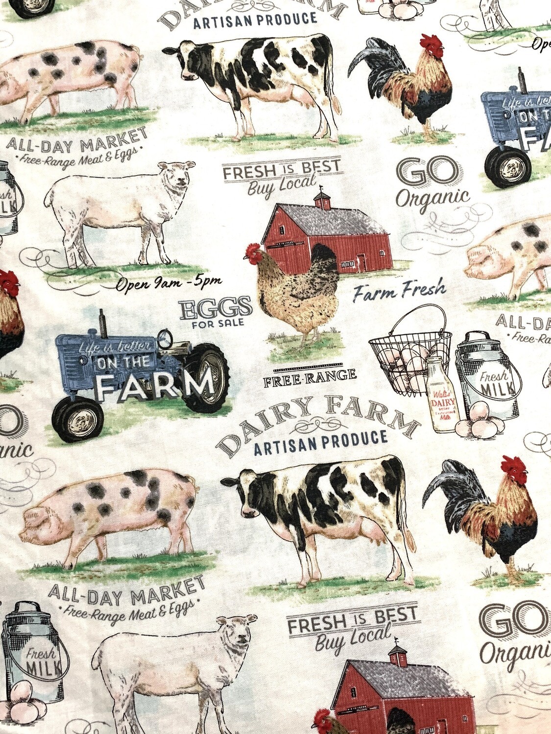 Dairy Farm | Quilting Cotton | 112cm Wide