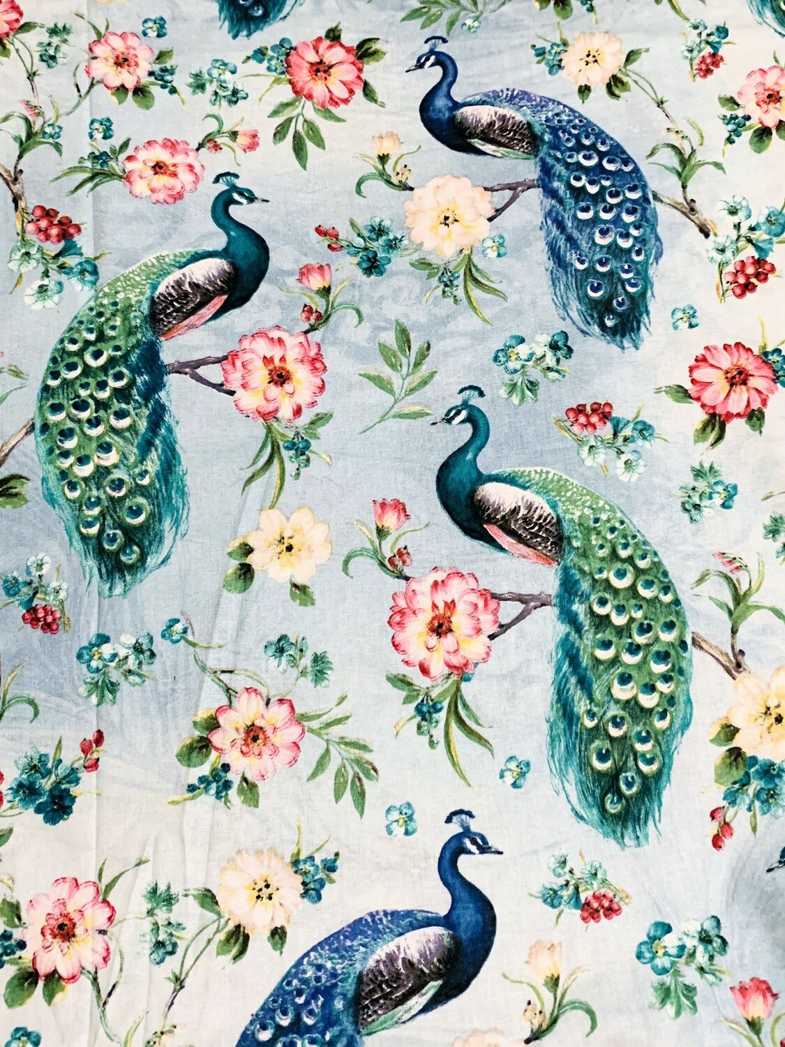 Beautiful Peacock | Quilting Cotton | 112cm wide