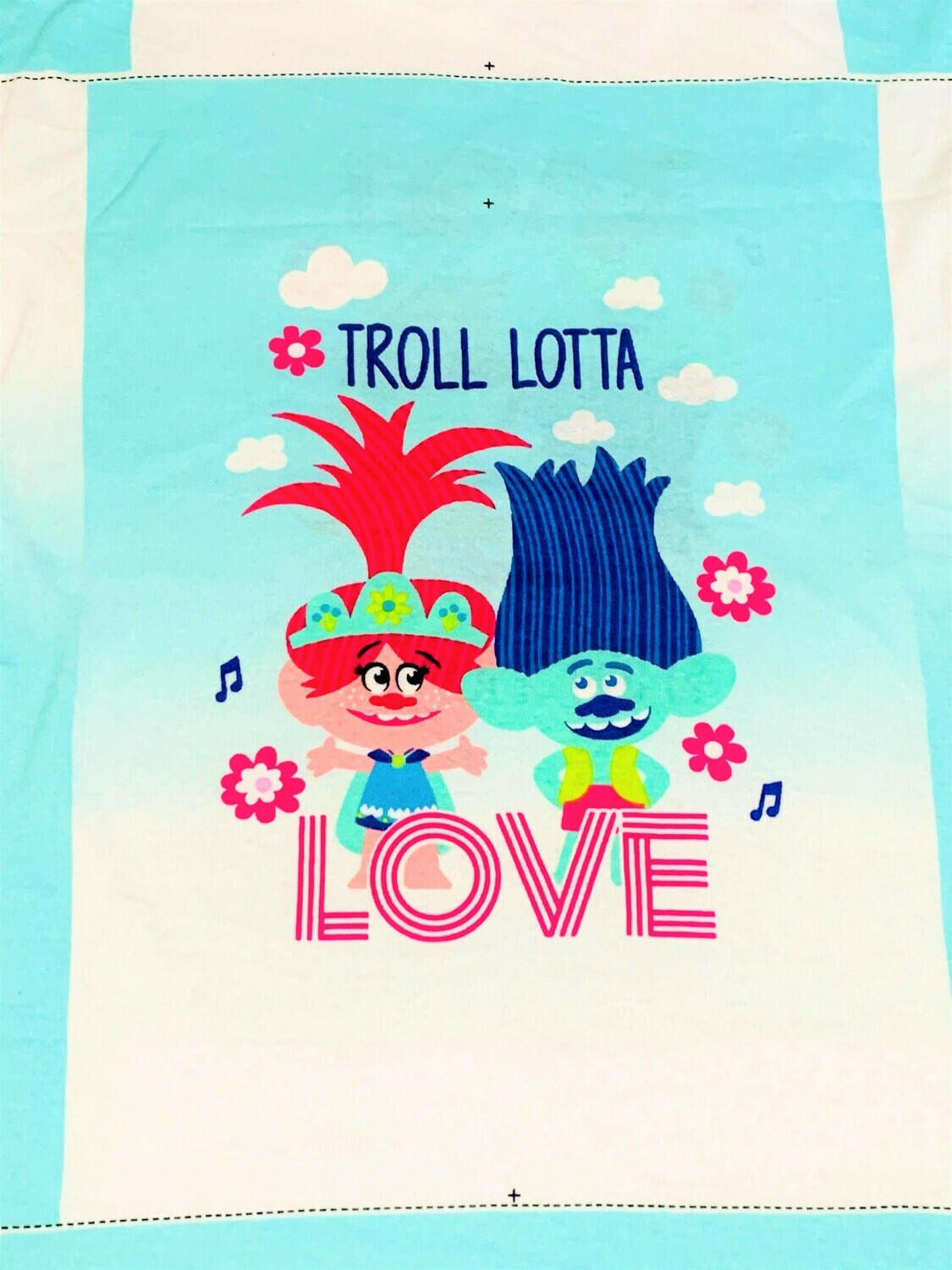 Trolls | Licensed Cotton Jersey Panel | 44cm x 30cm