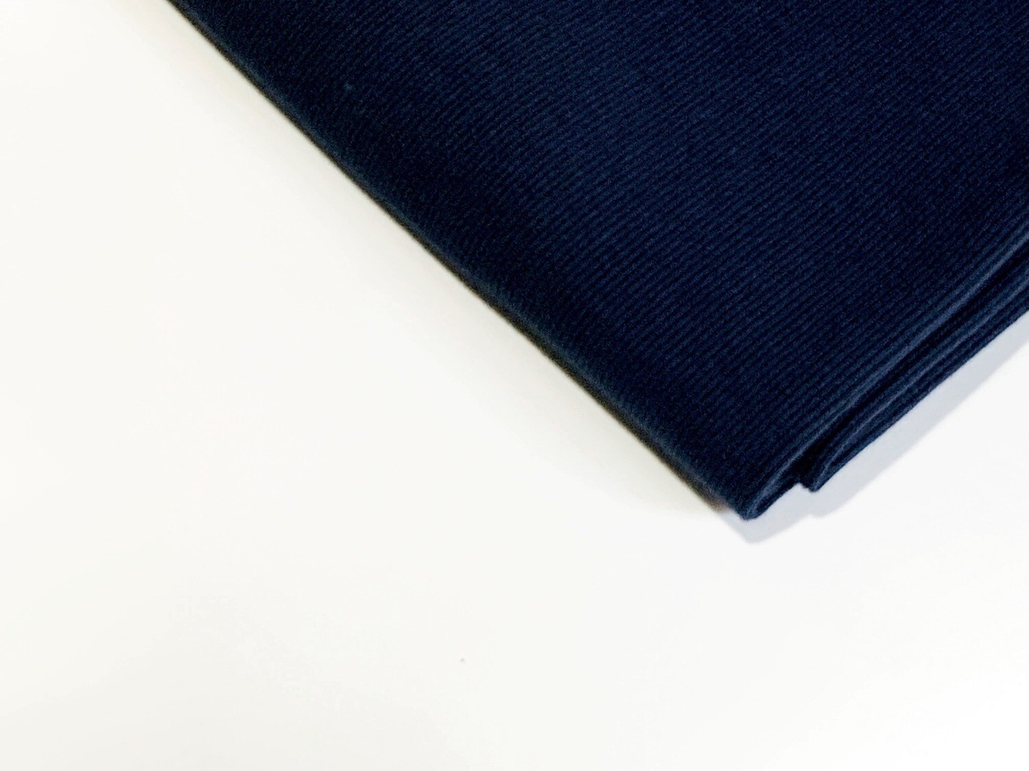 2x2 Ribbing | Dark Oxford Blue | 105cm Wide