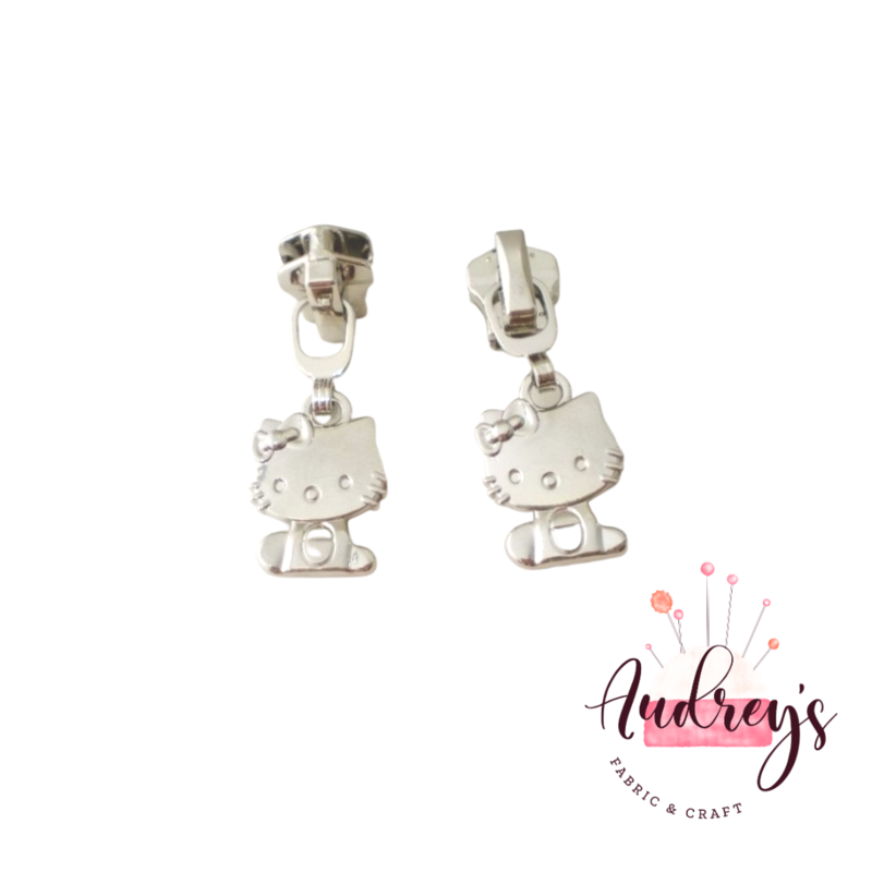Hello Kitty | Zipper Sliders | Fits #5 Metal Zippers