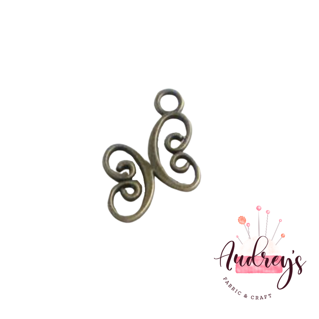 Butterfly | Zipper Pull | Antique Brass