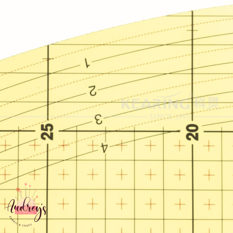 Genuine Kearing Hot Hemmer / Heat-Resistant Ruler | Metric Large