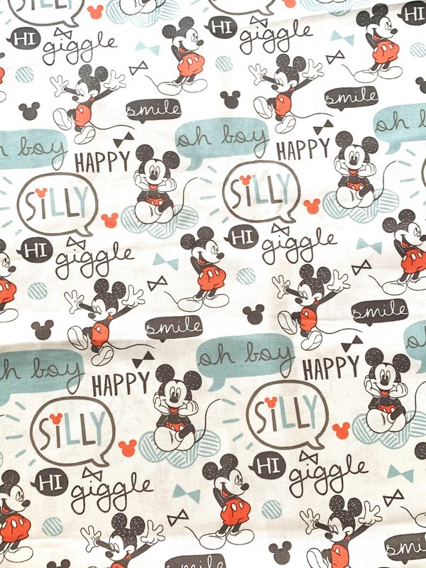 Oh Boy, Mickey Mouse | Licensed Quilting Cotton | 112cm wide
